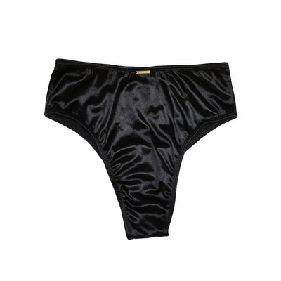 HOT PANTS BLACK SATIN (CALCINHA/BOTTOM)