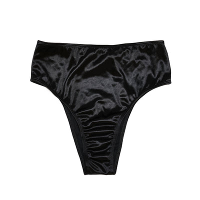 HOT PANTS BLACK SATIN (CALCINHA/BOTTOM)