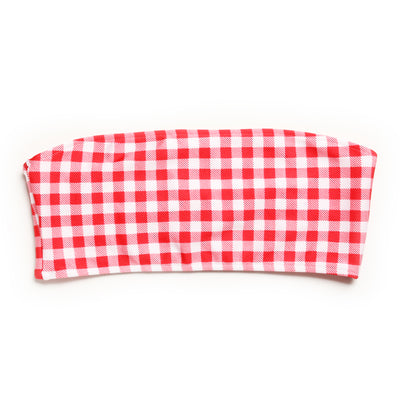 TUBE TOP RED GINGHAM (SUTIÃ/TOP)
